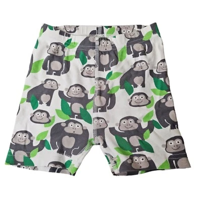 Pantalones cortos Hanna Andersson 5T de algodón orgánico con estampado de mono Foto 1 de 3