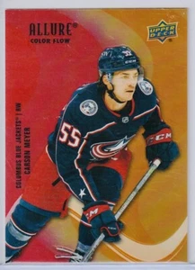 2022-23 Upper Deck Allure Color Flow Carson Meyer, Columbus Blue Jackets🔥 - Picture 1 of 2