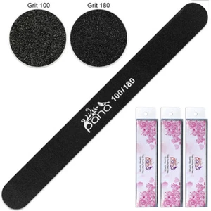 30 Stück Pana Profi Rund Schwarz Nagelfeilen Doppelseitig Körnung 100/180 - Bild 1 von 5