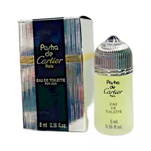 Vintage Pasha de Cartier Mini Men Cologne Eau De Toilette Splash 5mL .16oz NIB - Picture 1 of 2