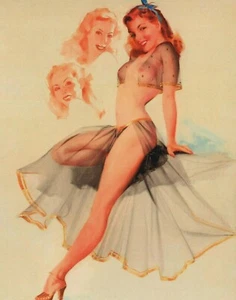 POSTCARD / ARTIST / WITHERS / #0001 / BLACK NIGHTIE / 4 1/4" X 5 1/2" - Bild 1 von 1
