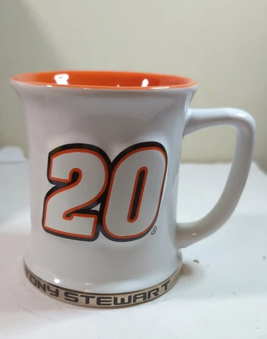 Tony Stewart Nascar #20 Coffee Mug Home Depot Orange White 12oz Cover