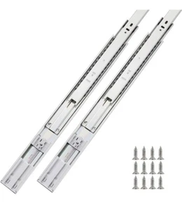 Betesy Hardware Soft Close Full Extension Drawer Slides Ball Bearing Side Mount - Picture 1 of 9