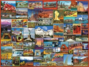 White Mountain Best Places in America 1000 Piece Jigsaw Puzzle 760mm x 610mm - Picture 1 of 1