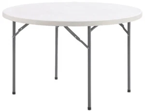 Tisch Runde Innen- Externe Catering Polypropylen CM Ø120x74h Weiß 482v - Bild 1 von 1