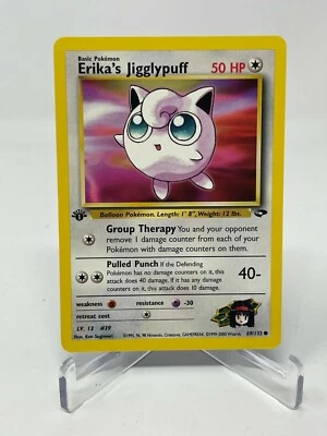 Pokémon Gym Challenge 1st Edition Erika's Jigglypuff 69/132 Regular NM - Image 1 of 2