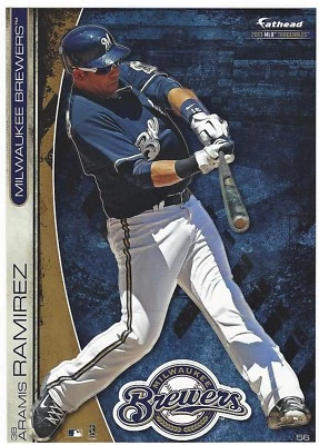 ARAMIS RAMIREZ MILWAUKEE BREWERS FATHEAD TRADEABLES REMOVABLE STICKER 2013 #56 - Image 1 of 3