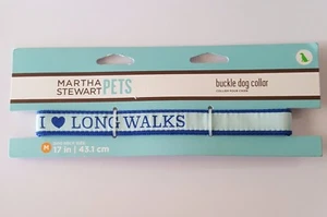 Martha Stewart Buckle Dog Collar-Various Sizes - I Heart Long Walks  - Picture 1 of 2
