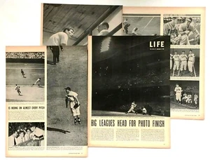 1948 Baseball Wimpel Artikel DiMaggio Robinson Williams Yankees Braves Vintage - Bild 1 von 7