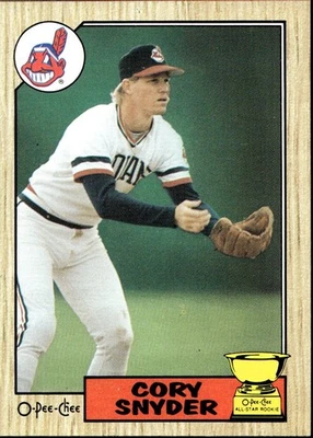 O-Pee-Chee Cory Snyder 1987 Foto 1 de 2