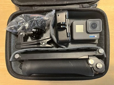 GoPro Hero 6 Accessories Set with Camera Mounts & Case Used - Image 1 of 3
