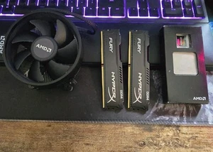 AMD Ryzen 5 1600 CPU WITH Stealth Wraith Cooler & 2X4GB DDR4 - Picture 1 of 12