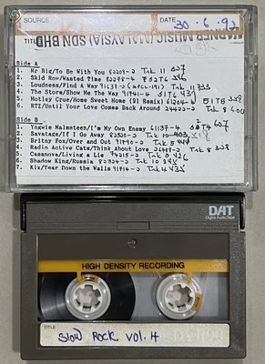 Yngwie Malmsteen Skid Row Kix Loudness Mr Big DAT Digital Audio Tape Cassette - Image 1 of 3