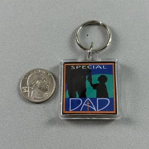 My House We Will Serve The Lord Special Dad Acrylic Keychain Key Ring #54931 - Picture 1 of 2