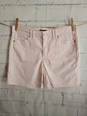 Pantalones Cortos Floral Bandolino Amalia Rosa Pálido y Amarillo Talla 10 Botón Cremallera 5 Bolsillos Foto 1 de 4