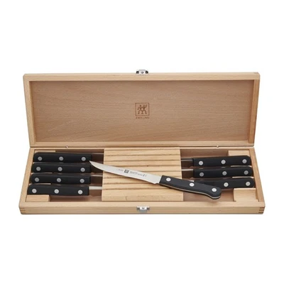 Conjunto de facas para bife ZWILLING TWIN Gourmet Classic 8 peças com estojo de madeira - Imagem 1 de 3