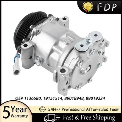 A/C Compressor W/ Clutch For GMC Chevrolet C1500 C2500 C3500 K1500 P30 89018948 - Изображение 1 из 4