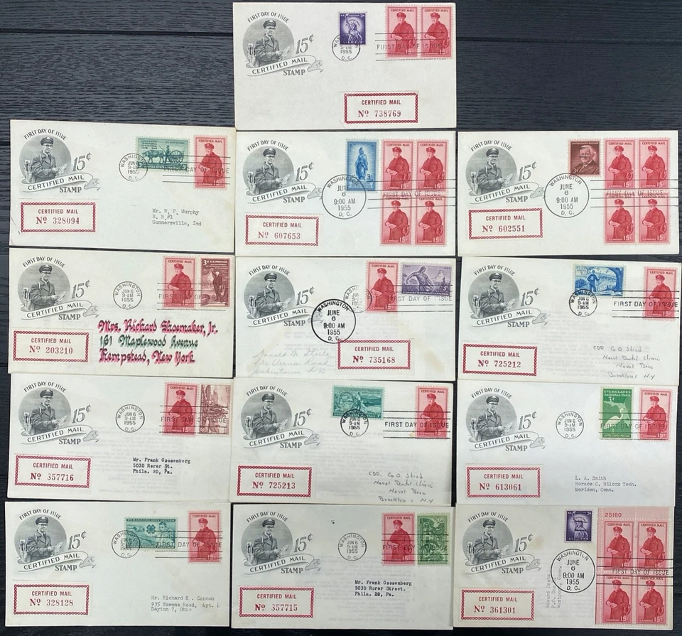 #FA1 Correo Certificado Cachet Mixto Primer Día Cubiertas Lote de 85 Foto 1 de 4