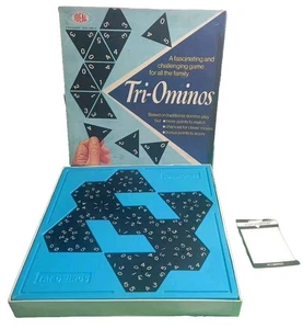 Vintage Triominos Tri Ominoes Brettspiel (ideal) 100% vollständig - Bild 1 von 9