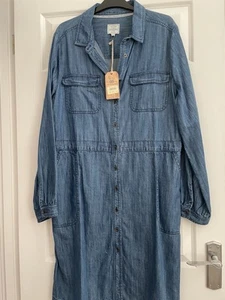 Fat Face Denim Dress Size 16 - Picture 1 of 3