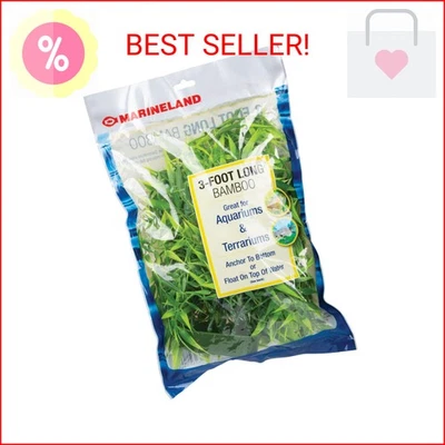 Planta de bambú de plástico Marineland de 3 pies, decoración para acuarios y terrarios Foto 1 de 2