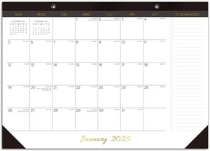 Desk Calendar 2025, 12 Months from January 2025 to December Black  - Picture 1 of 6