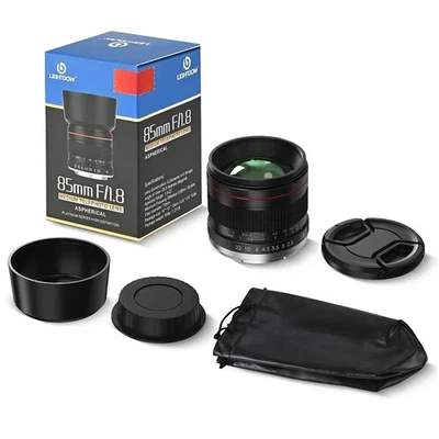 Lightdow 85 mm F1.8 teleobiettivo medio ritratto per fotocamere Canon R8 R10 R50 R5