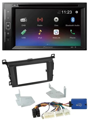 Pioneer Bluetooth MP3 USB 2DIN DAB DVD Autoradio für Toyota RAV 4 (ab 2013) - Bild 1 von 4