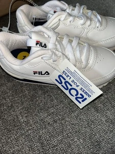 Nuevas Zapatillas bajas blancas Fila Youth talla:1 - Imagen 1 de 7