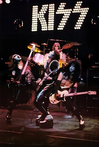 Póster de fotografía rara vivo Kiss 1975 11,69x16,54 - Imagen 1 de 1