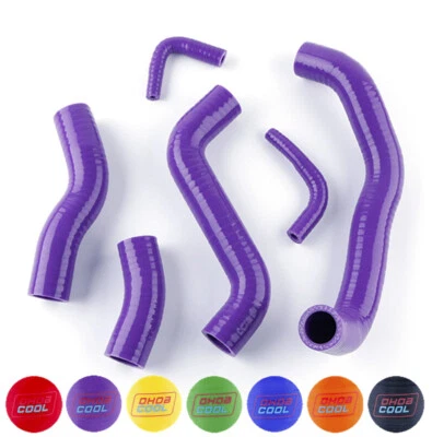 FOR KAWASAKI ZRX1200R ZX12R 2002-2007 SILICONE RADIATOR COOLANT HOSE KIT 2005 04 - Image 1 of 4