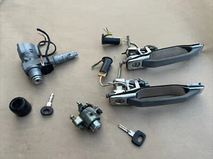 1988 Mercedes W126 300SEL Ignition Switch W/ Key, Door Handles Trunk Lock W/Key - Picture 1 of 8