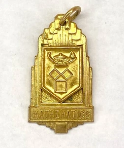 Ciondolo Matematica Vintage Tono Oro Accessorio Charm - Foto 1 di 3