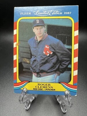 1987 Fleer Limited Edition Baseball Superstars - #9 Roger Clemens Red Sox - Image 1 of 2