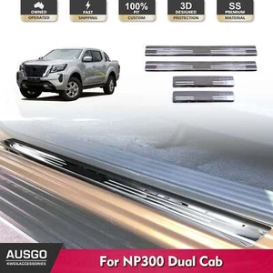 AUSGO Stainless Scuff Plate Door Sill Protector For Nissan NP300 D23 Dual 2015+ - Picture 1 of 6