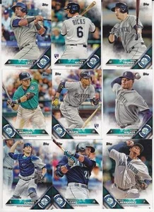 2016 Topps Full Seattle Mariners Team Set Cruz Cano Felix Hernandez Ketel 28 - Imagen 1 de 3
