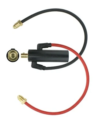 SÜA INLINE Dinse Connector with Hoses for Water-Cooled TIG Torches Mod: LDTI-1820-WC