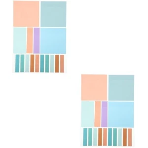 Set of 2 Transparent Expo Markers Dry Erase Reading Book Index - Picture 1 of 12