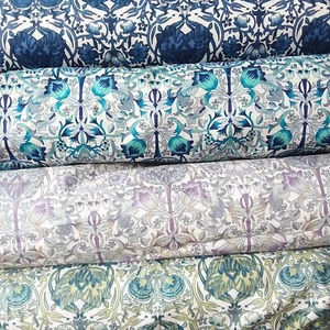 William Morris Lawn Cotton Fabric Lodden Design 56" wide 5 colours per 0.5m - Picture 1 of 56