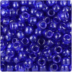 BeadTin Midnight Transparent 9 mm Fass Pony Perlen (500 Stück) - Bild 1 von 2