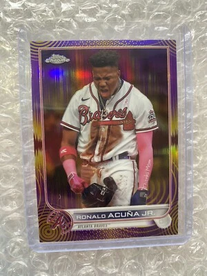 2022 Topps Chrome Sonic Ronald Acuna Jr. 251/299 - Image 1 of 2