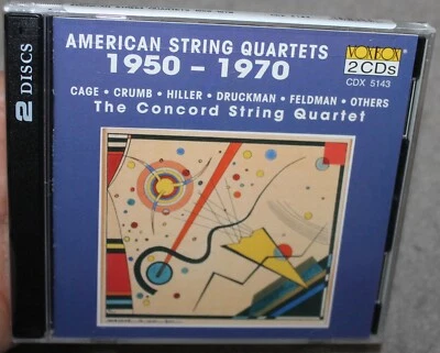 AMERICAN STRING QUARTETS 1950-1970 CD CONCORD STRING QUARTET FACTORY SEALED - Image 1 of 4