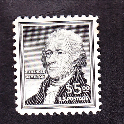 US 1053 $5 Hamilton Mint VF-XF OG NH (003) - Image 1 of 2
