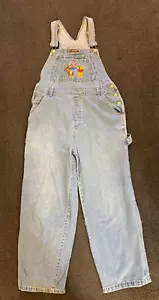 Salopette vintage Winnie The Pooh denim bavaglini donna taglia L Disney ricamata anni 90 - Foto 1 di 10
