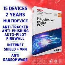 Bitdefender Family Pack 2022 15 Geräte 2 Jahre VOLLVERSION + VPN