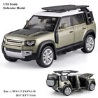 1:18 véhicule moulé sous pression Land Rover Defender modèle de voiture jouet cadeau jouet enfants lumière sonore