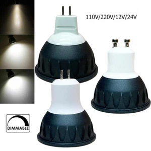 Dimmable Led Spotlights 5w Gu10 Spotlight Bulb Mr16 12v 110v/220v Downlight Cob - Picture 1 of 16