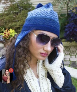 100% Alpaca Hand Knit Winter Hat Beanie Cap Ear Flaps Chullo Women Men, One Size - Picture 1 of 7