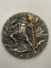 Niue Island 2018 POSEIDON GOD OF SEA series GODS $2 Silver Coin Gold plated 2 oz