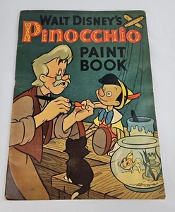 Libro da dipinti di Walt Disney's Pinocchio 1939 Whitman - Foto 1 di 10